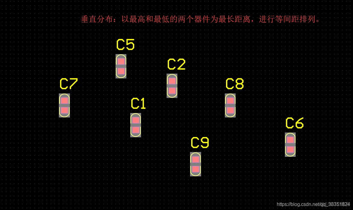 Altium Designer 18 速成实战 第五部分 PCB流程化设计常用操作（十七）器件的对齐与等间距_器件的对齐与等间距_19